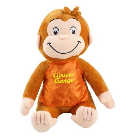 30cm 4 STYLE Curious George Plush Doll Boots Monkey Plush Stuffed Animal Toys For Kids Christmas Gifts
