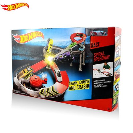 Hot Wheels Spiral Speedway Track Model Cars Toys Classic Educational Toy Car Best Birthday Gift For Children X2589