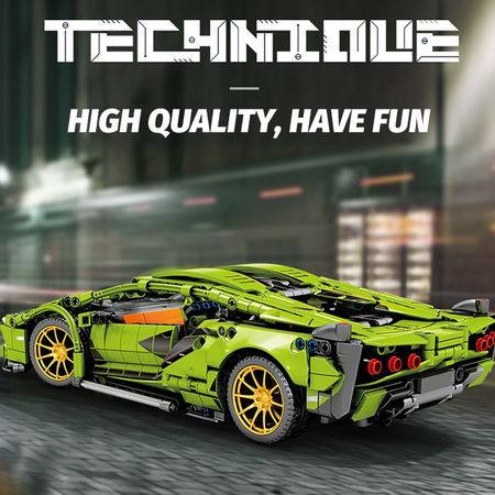 1254Pcs City Technic RC/non-RC Sports Car Building Blocks Creator Remote Control Racing Vehicle MOC Bricks Toys For Children