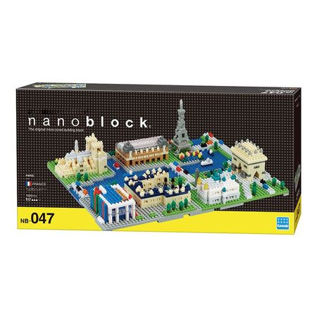 Kawada Nanoblock FRANCE PARIS City Series Japanese Building Blocks Baby Toy NB-047 1620pcs Educational Creative ArchitectureNew