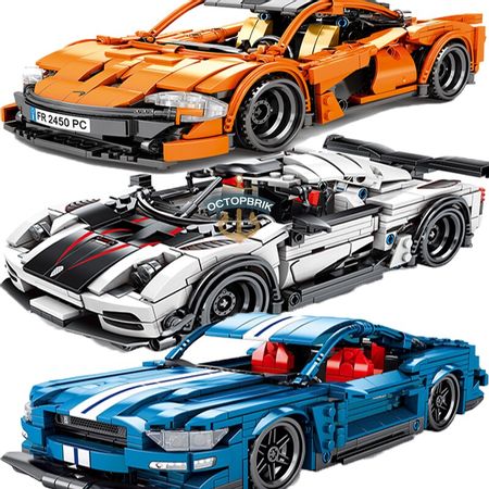 SEMBO BLOCK Koenigsegged Super Technic Speed champion Race car ZR1 Building Blocks 2 forms model bricks toys for creatity 42093
