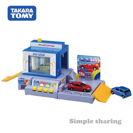 Takara Tomy Tomica Town Water JabJab Car Wash Set Model NO CAR Collection Series Lets Wash A Car Experience Working