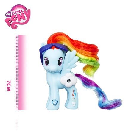 Original Brand My Little Pony Toys Little Mary Mirror Rainbow Girl Pinkie Model Toy for Children Baby Birthday Gift Girl Bonecas