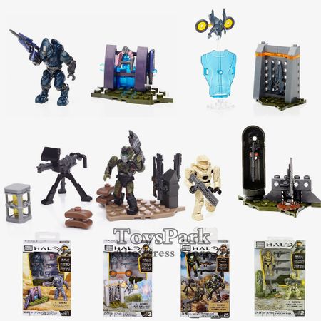 Halo UNSC Forerunner Covenant Weapons Pack Action Figure Toys MEGA BLOKS Build & Combine Set Kit Model Collectible NEW IN BOX