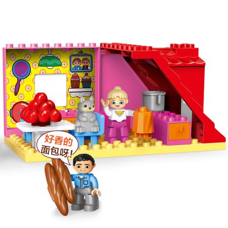 Classic Princess Big Size Compatible Duploed Building Block Family House Construction Building Blocks DIY Brick Toy For Children