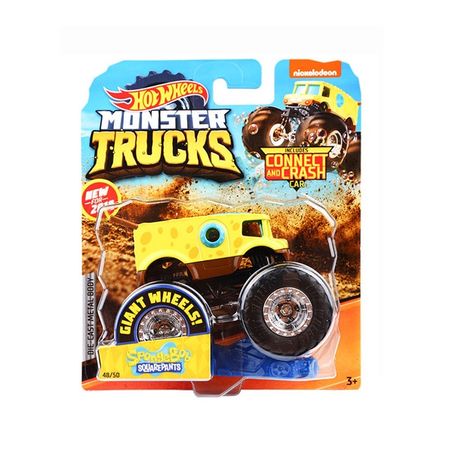 Original Hot Wheels diecast 1:64  Monster red Trucks Metal easy model Car toys for boys 1:24 boys kids toys  for children