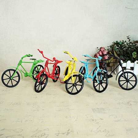 Retro bicycle miniature home decoration bicycle model decoration photography props desk accessories living room decoration