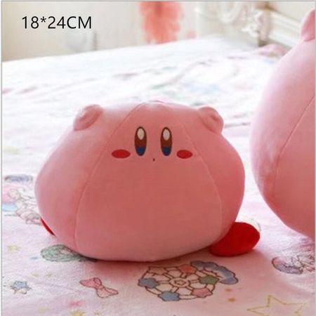 Cute Kirby Star Messenger Pocket Backpack Shoes Eyemask Drawstring Coin Purse Kirby Headgear Plush Toys Soft Stuffed Doll Pillow